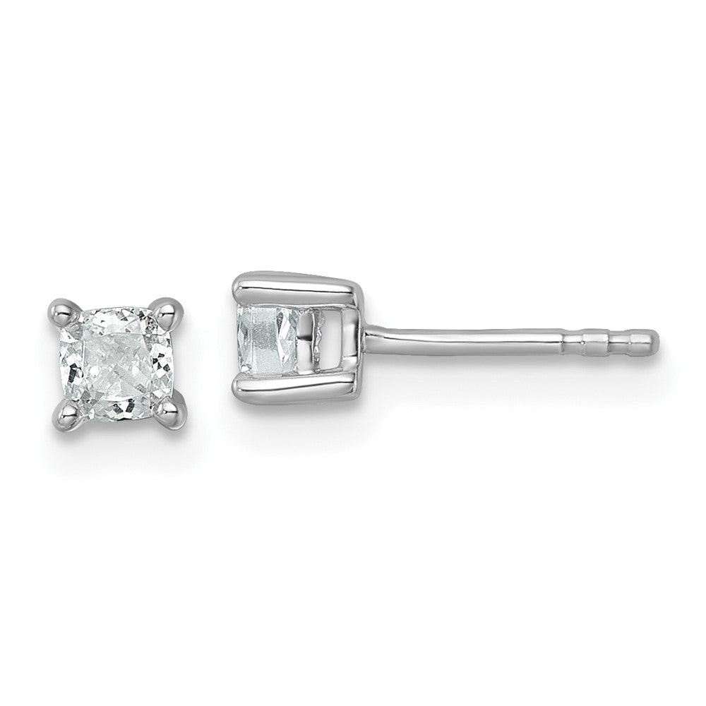 Shop Stylish 14K White Gold 1/2 ct Lab-Grown Diamond Cushion Cut Earrings