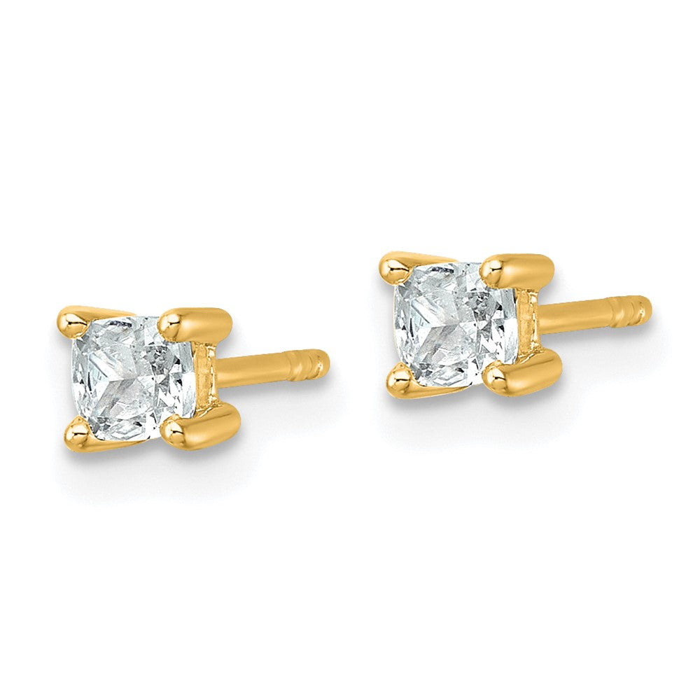 Shop Exclusive 14K Yellow Gold 1/2 ct Lab-Grown Diamond Stud Earrings - Stylish & Luxury