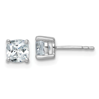 Shop 14K White Gold 1.5 ct Lab-Grown Diamond Stud Earrings, Stylish & Luxury