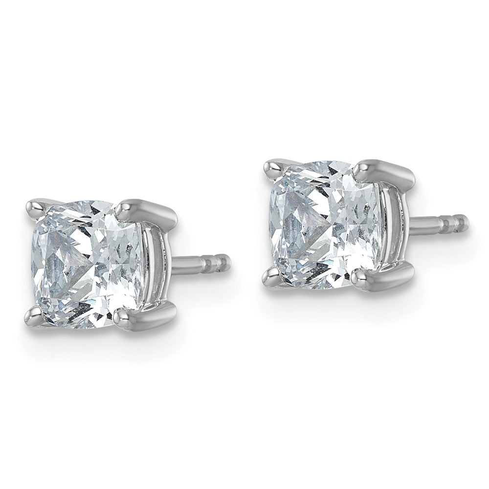 Shop Stylish 14K White Gold 2 ct Lab-Grown Diamond Cushion Cut Earrings