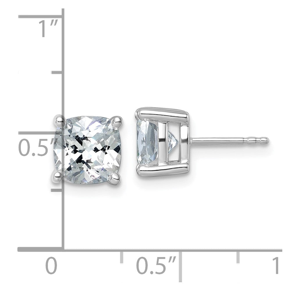Shop Exclusive 14K White Gold 5 Carat Lab Grown Diamond Stud Earrings - Luxury Design