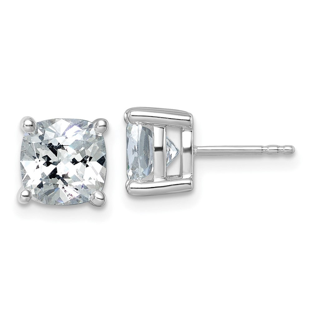 Shop Exclusive 14K White Gold 5 Carat Lab Grown Diamond Stud Earrings - Luxury Design