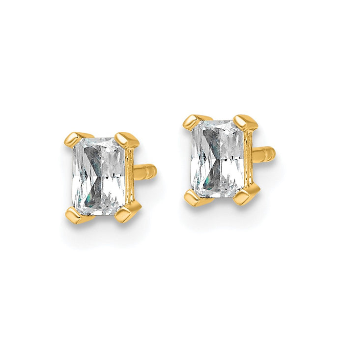 Exclusive 14K Gold 1/2 ct Lab-Grown Diamond Stud Earrings - Stylish Value!-2