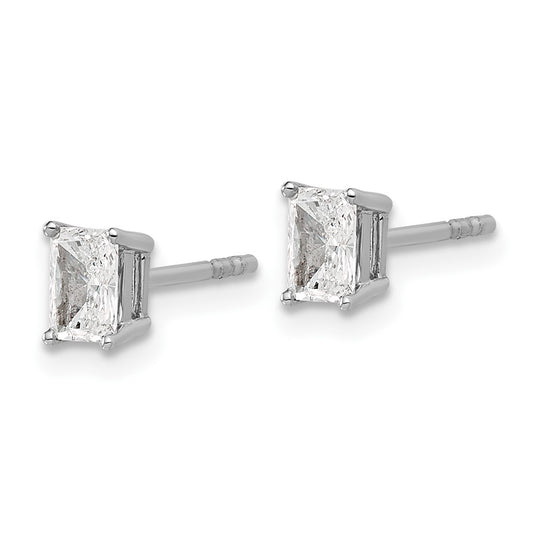 Buy Exclusive 14K White Gold 2/3 ct Lab-Grown Diamond Stud Earrings - Affordable Luxury