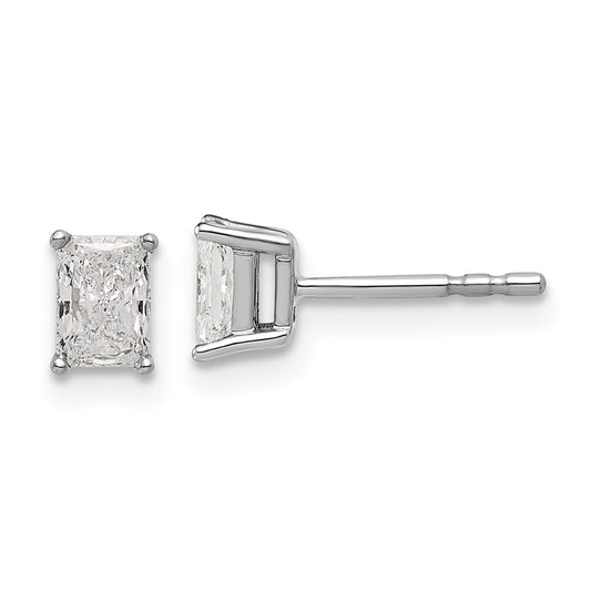 Buy Exclusive 14K White Gold 2/3 ct Lab-Grown Diamond Stud Earrings - Affordable Luxury
