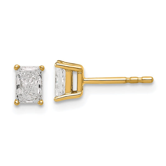 Shop Exclusive 14K Gold Lab-Grown Diamond Stud Earrings - 2/3 ctw, Stylish Design