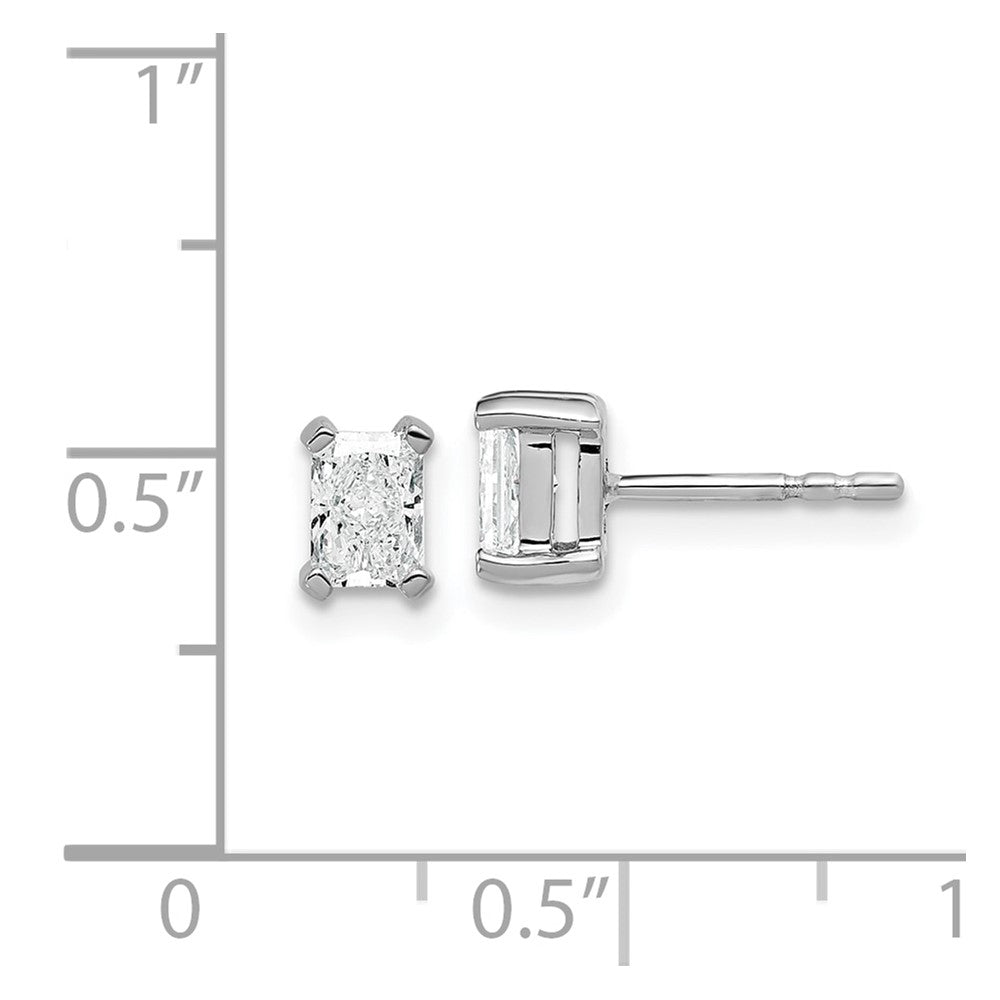 Shop Stylish 14K White Gold Lab-Grown Diamond Stud Earrings, 3/4 ct, VS+ F+