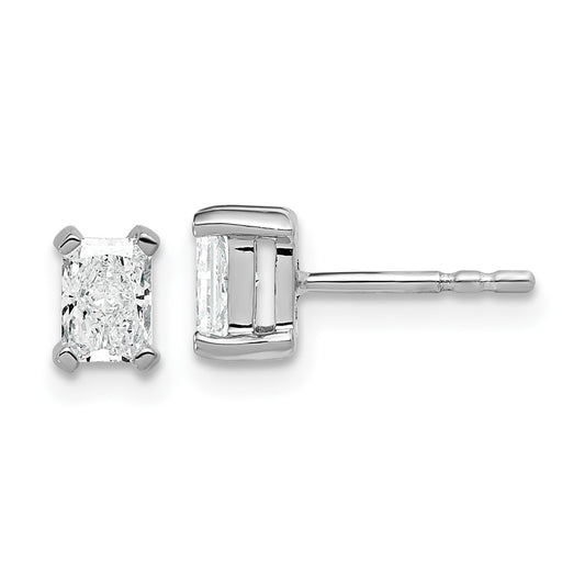 Shop Exclusive 14K White Gold 3/4 ct Lab Grown Diamond Stud Earrings - Stylish Design