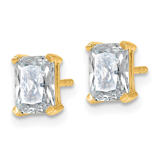 Buy Exclusive 14K Yellow Gold 1.5 ct Lab-Grown Diamond Stud Earrings - Luxury Quality!