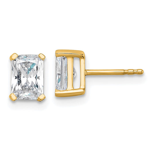 Buy Exclusive 14K Yellow Gold 1.5 ct Lab-Grown Diamond Stud Earrings - Luxury Quality!