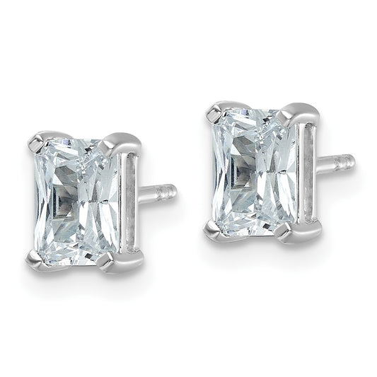 Exclusive 2.0 ct Lab-Grown Diamond Radiant Cut Stud Earrings in 14K White Gold
