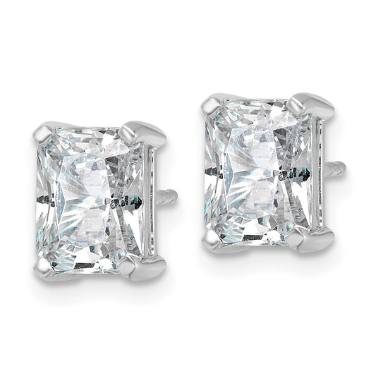 Exclusive 14K White Gold 4 Carat Lab-Grown Diamond Stud Earrings - Luxury Value!
