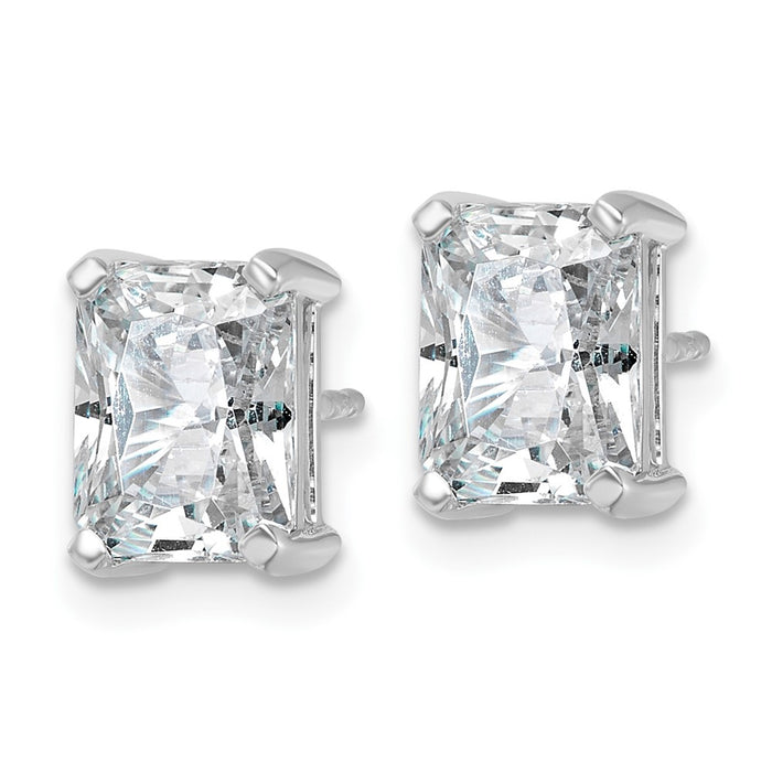 Exclusive 14K White Gold 4 Carat Lab-Grown Diamond Stud Earrings - Luxury Value!-2
