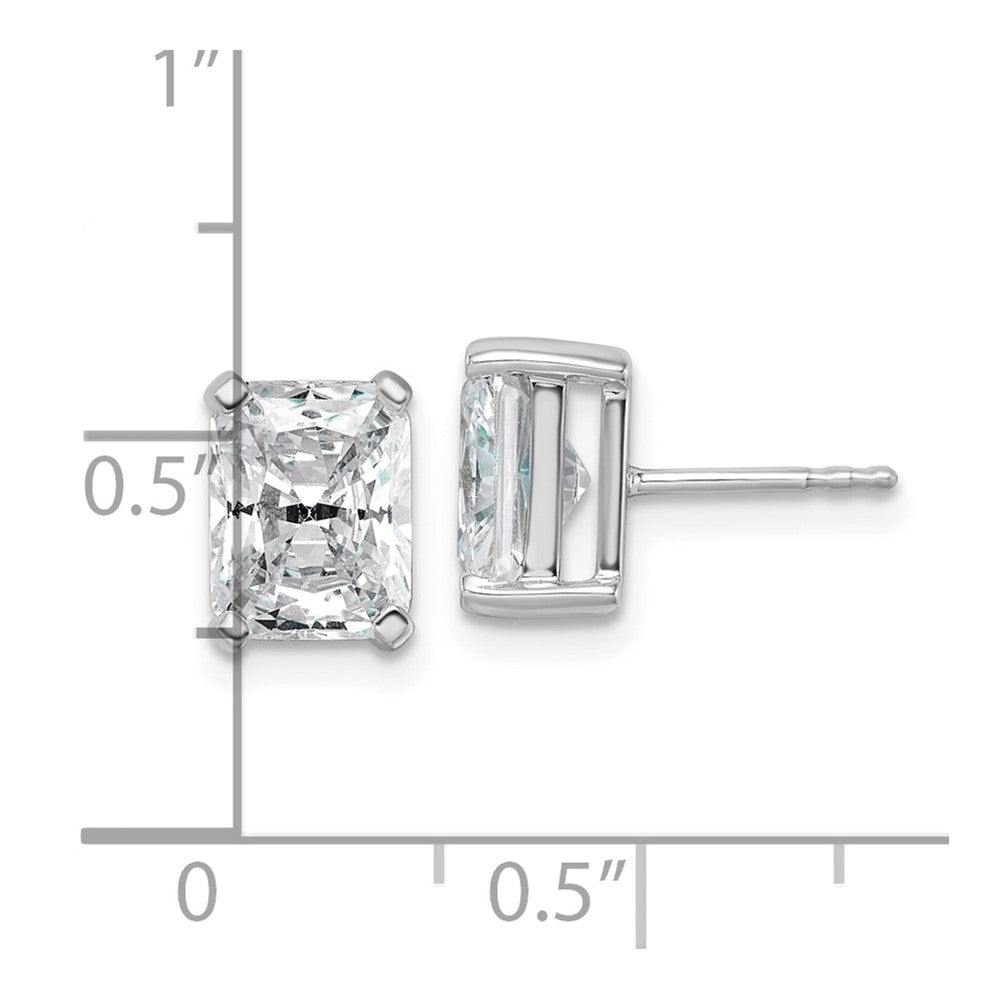 Exclusive 14K White Gold 4 Carat Lab-Grown Diamond Stud Earrings - Luxury Value!