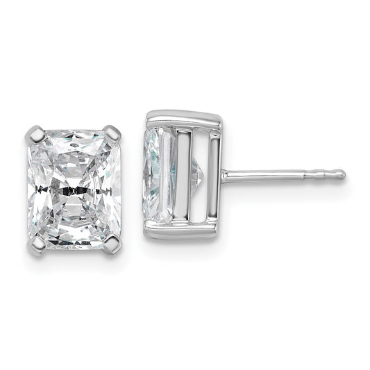 Exclusive 14K White Gold 4 Carat Lab-Grown Diamond Stud Earrings - Luxury Value!