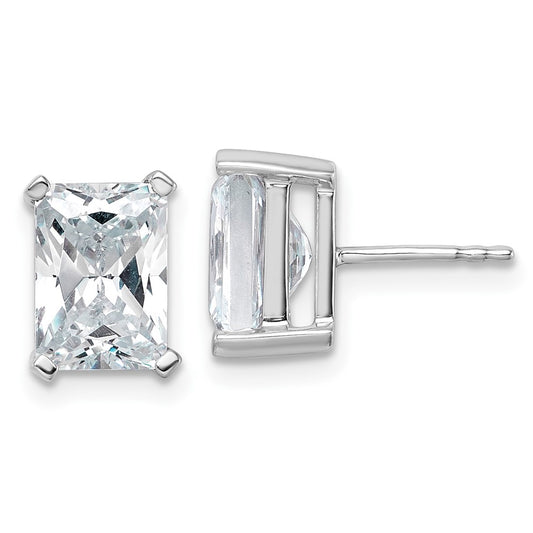 High-Quality 14K White Gold 5 Carat Lab-Grown Diamond Stud Earrings - Stylish Value