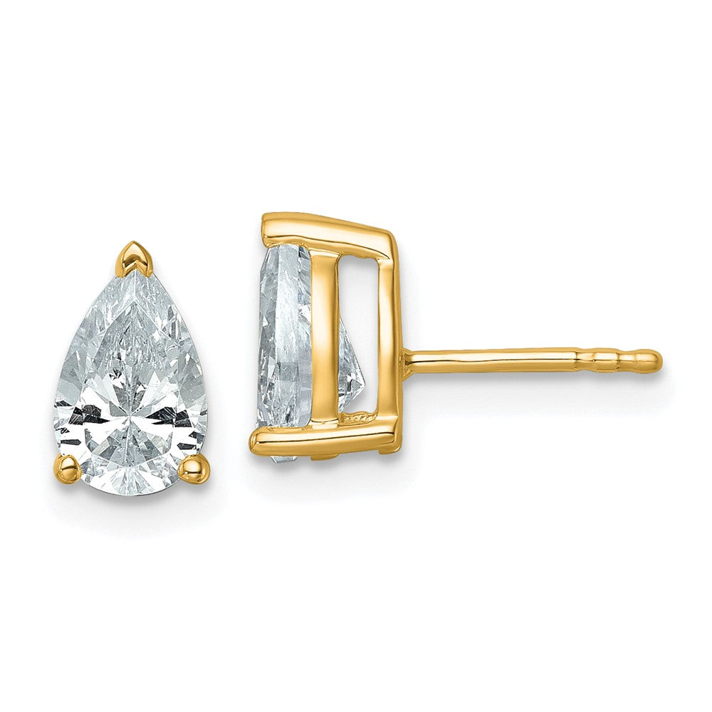 Buy Exclusive 2 Carat Lab-Grown Diamond Pear-Shaped Earrings in 14K Gold