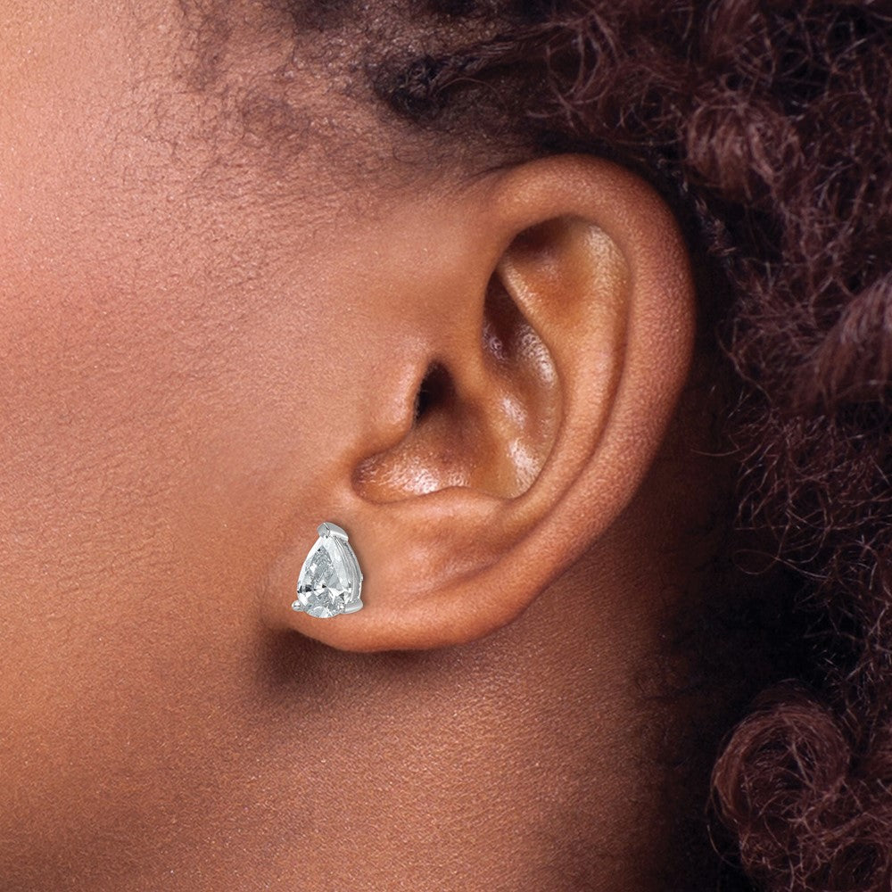 Exclusive 14K White Gold 3.00 ct Lab-Grown Diamond Stud Earrings - Luxury Value!
