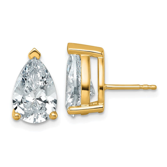 High-Quality 14K Gold 6 ct Lab-Grown Diamond Stud Earrings - Luxury Value!