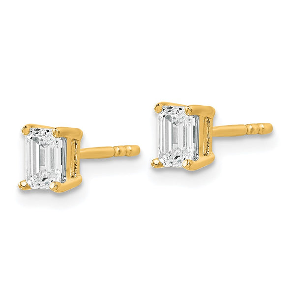 14K Yellow Gold Heavyweight 2/3 ct VS/SI+ Lab-Grown Diamond Studs