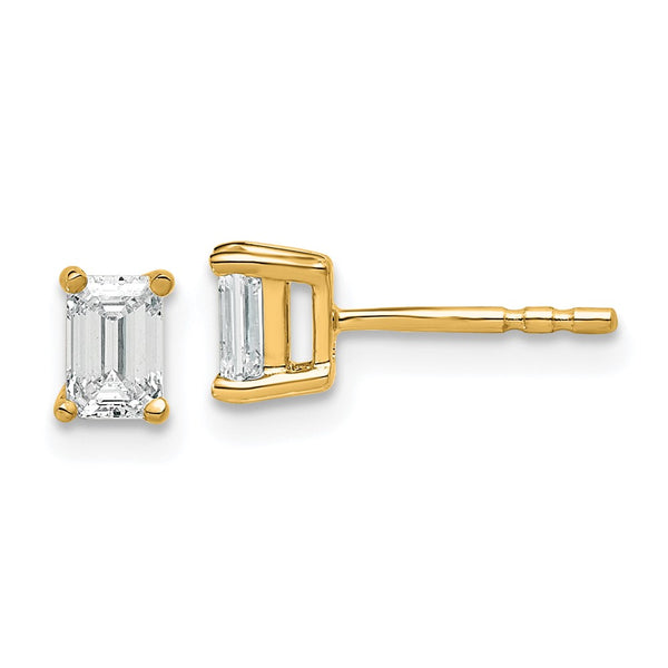 14K Yellow Gold Heavyweight 2/3 ct VS/SI+ Lab-Grown Diamond Studs