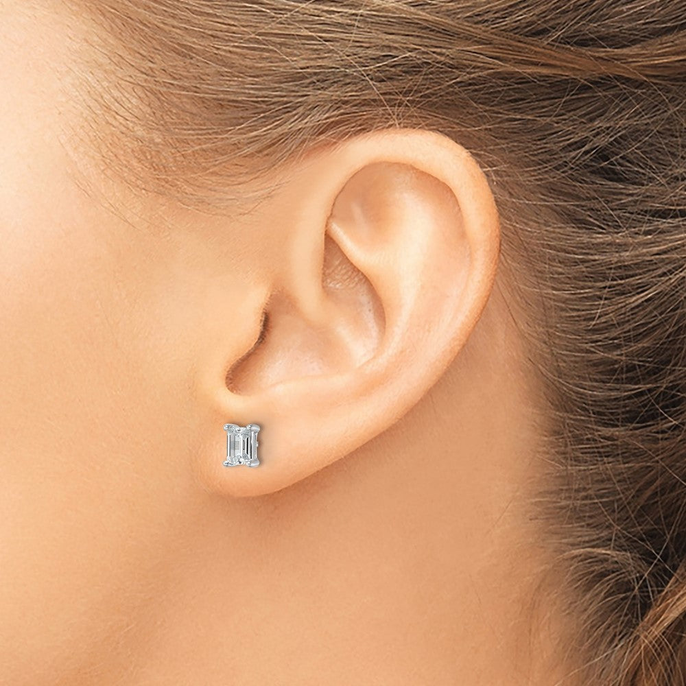 Buy 14K White Gold 1.5 ct Lab-Grown Diamond Stud Earrings - Luxury Style