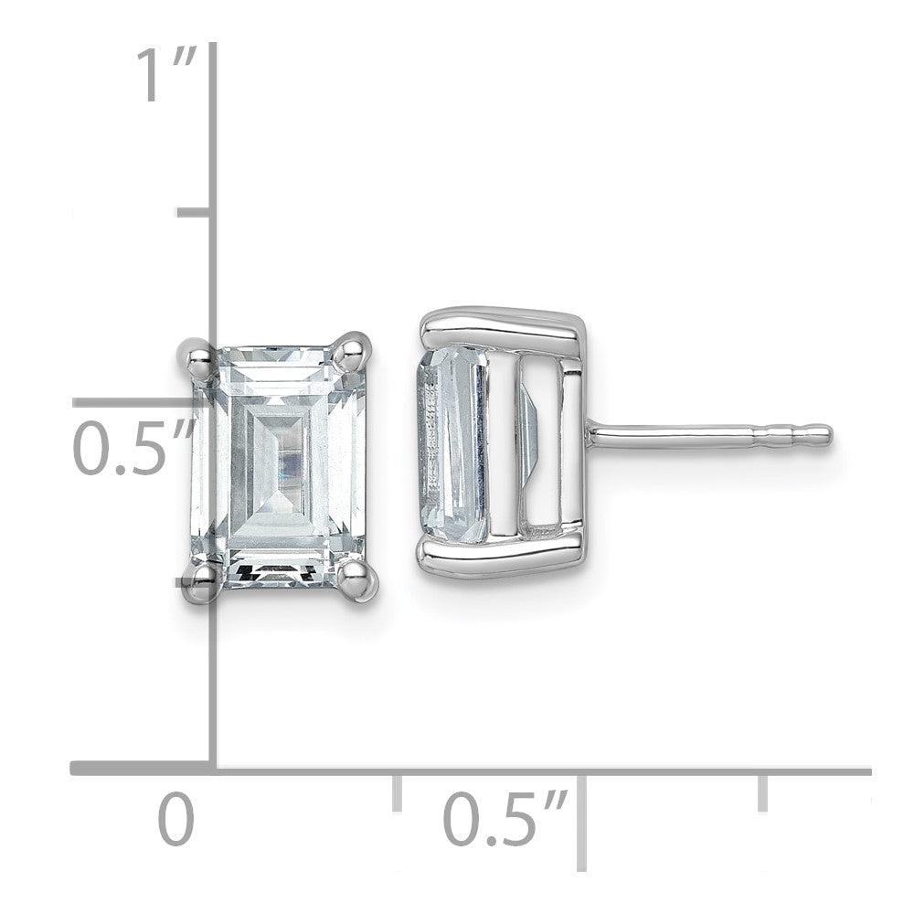 Shop Exclusive 14K White Gold 5 ct Lab-Grown Diamond Stud Earrings - Stylish Clarity!