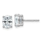 Exclusive 1.5 ctw Lab-Grown Diamond Oval Stud Earrings in 14K White Gold-2