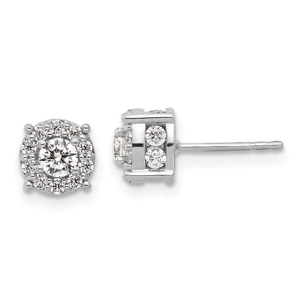 Exclusive 1 Carat Lab-Grown Diamond Stud Earrings in 10K White Gold - Affordable Luxury!