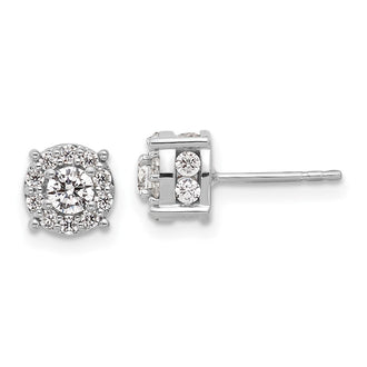 Exclusive 1 Carat Lab-Grown Diamond Stud Earrings in 10K White Gold - Affordable Luxury!