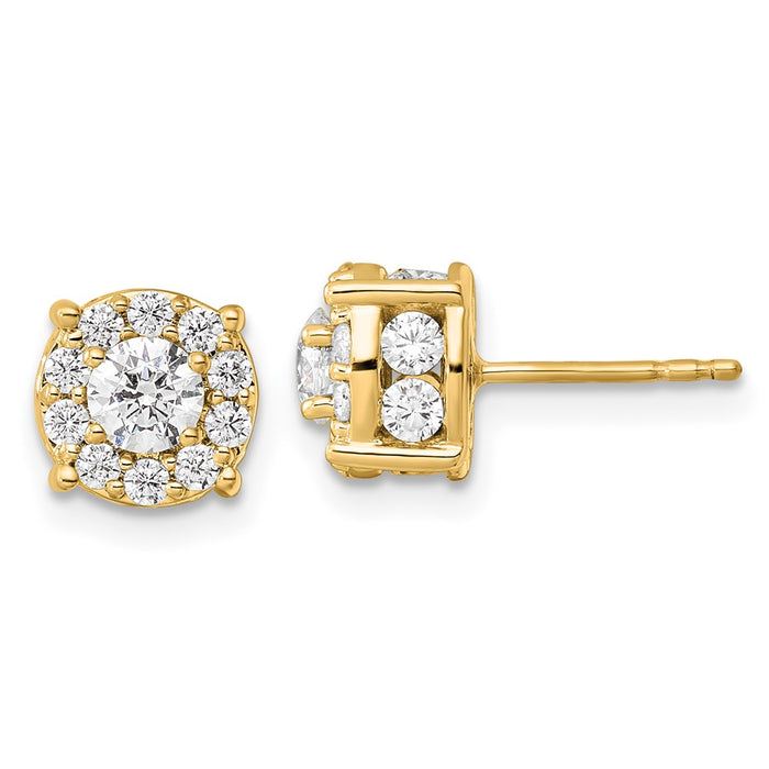 Buy Exclusive 14K Gold 1.5 Carat Lab-Grown Diamond Earrings - Stylish Quality-1