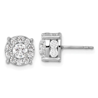 Buy 10K White Gold 2-Carat Lab-Grown Diamond Earrings - Stylish & Affordable!