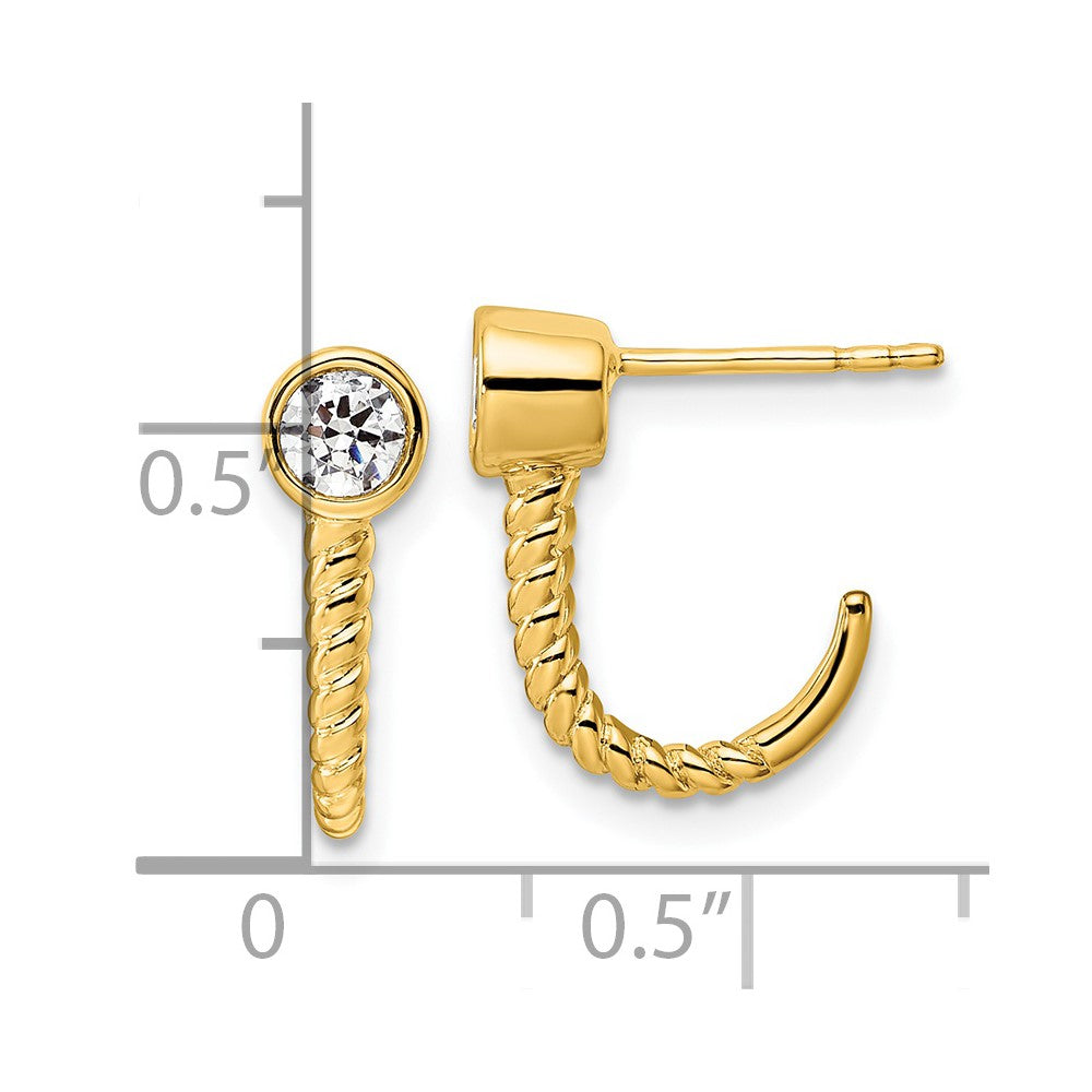 Buy Exclusive 14K Gold Hoop Earrings with 1/3 Carat Lab-Grown Diamonds