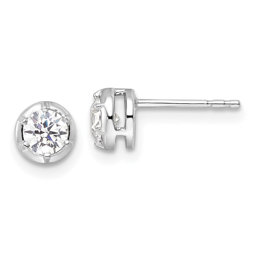 Exclusive 14K White Gold 1/2 Carat VS DEF Diamond Earrings - Stylish Value!