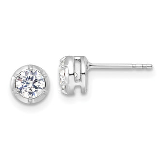 Designer 14K White Gold 5/8 Carat VS DEF Lab-Grown Diamond Earrings - Affordable Luxury