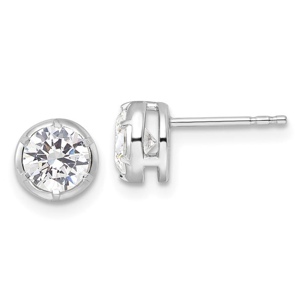 14K White Gold 1 Carat VS DEF Lab-Grown Diamond Earrings - Style GR1-1004157