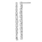 Buy Designer 14K White Gold Dangle Earrings with 3/8 Carat Lab-Grown Diamonds-1