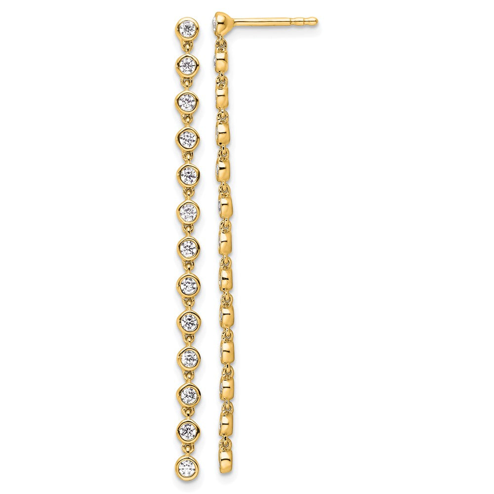 Buy Exclusive 14K Gold Dangle Post Earrings with 5/8 Carat Lab-Grown Diamonds