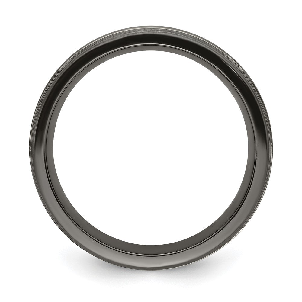 High-Quality Edward Mirell 7mm Black Titanium Band - Stylish & Affordable