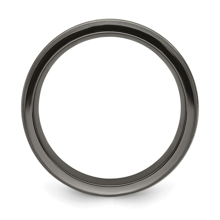 High-Quality Edward Mirell 7mm Black Titanium Band - Stylish & Affordable-2