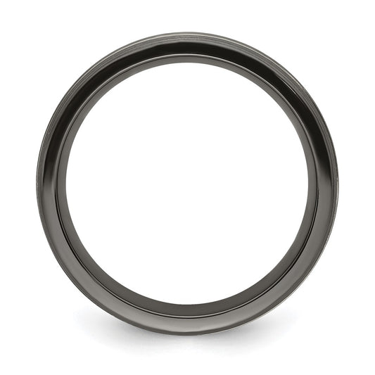 Exclusive Edward Mirell 7mm Black Titanium Band - Stylish & Affordable Design