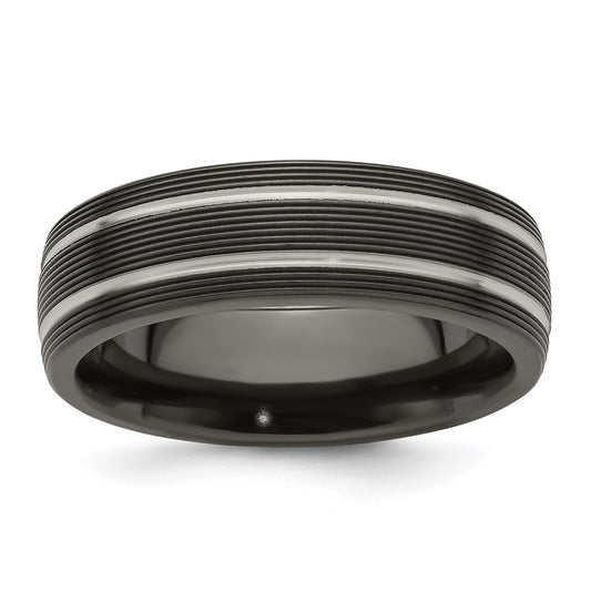 Exclusive Edward Mirell 7mm Black Titanium Band - Stylish & Affordable Design