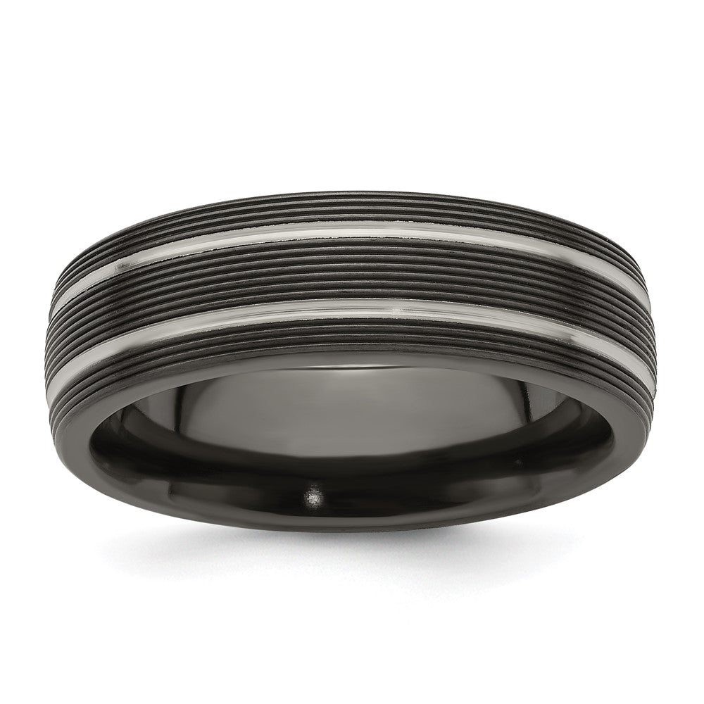High-Quality Edward Mirell 7mm Black Titanium Band - Stylish & Affordable