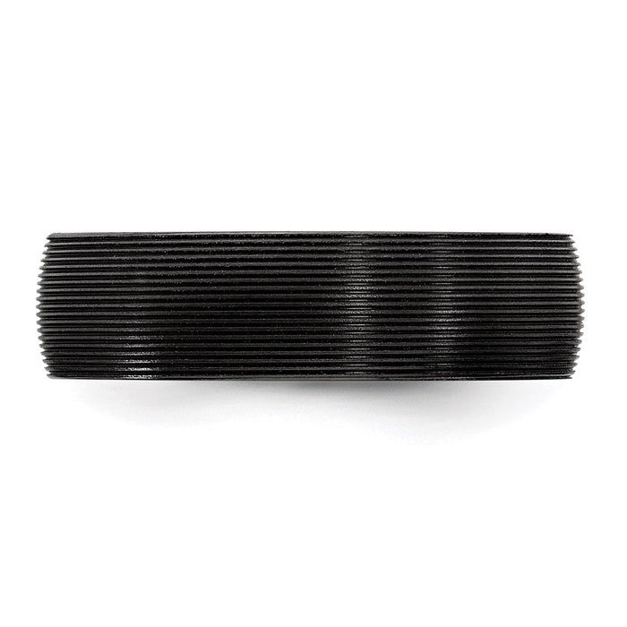 High-Quality Edward Mirell Black Titanium 6mm Domed Band - Stylish Design!-4