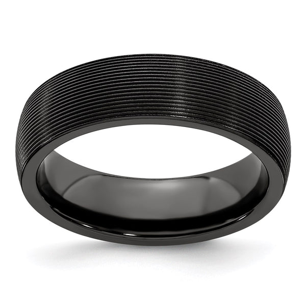 Edward Mirell 6mm Black Titanium Band