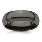Exclusive Edward Mirell 8mm Polished Black Titanium Band - Stylish & Durable-1