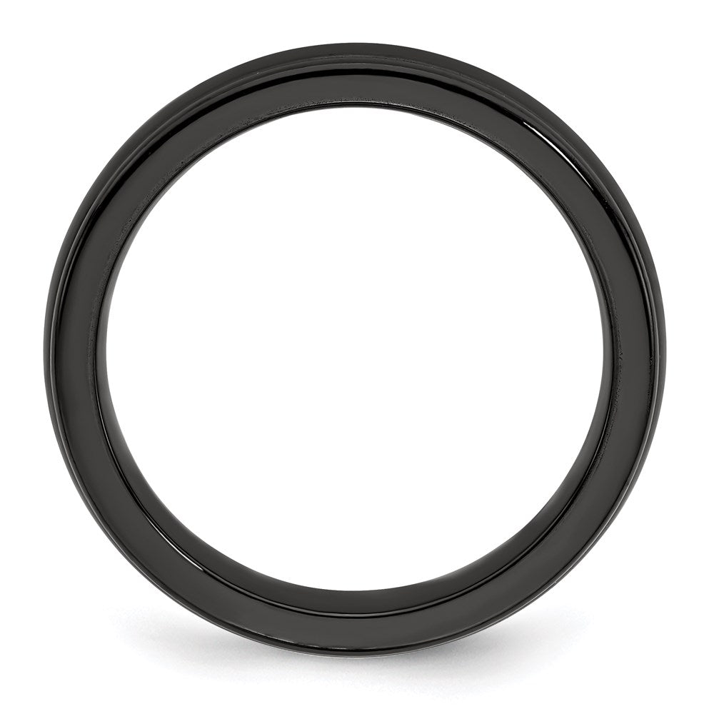 High-Quality Edward Mirell 4mm Black Titanium Triple Domed Band - Stylish Value
