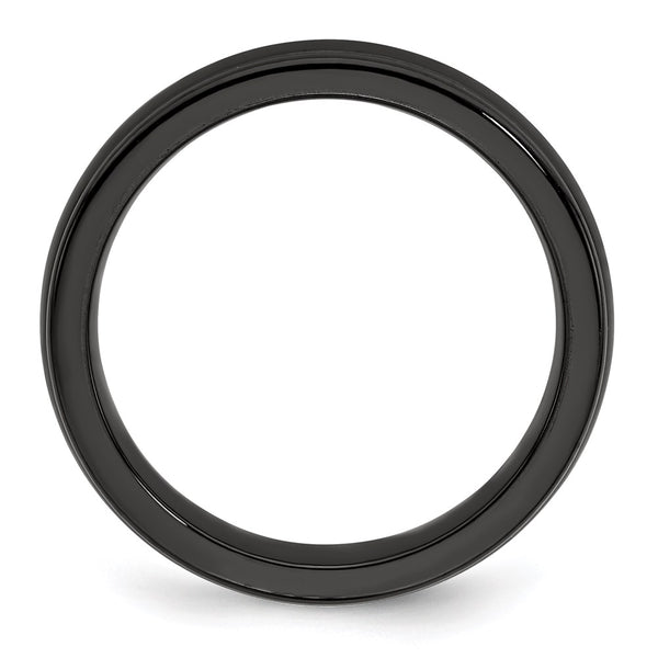 Edward Mirell Black Titanium 4mm Triple Domed Band - Style GR1-1021741