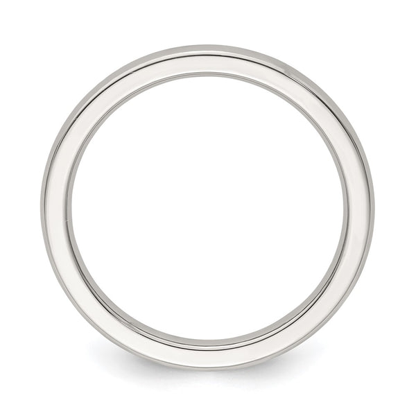 Edward Mirell Polished Titanium Half Round Band 2mm