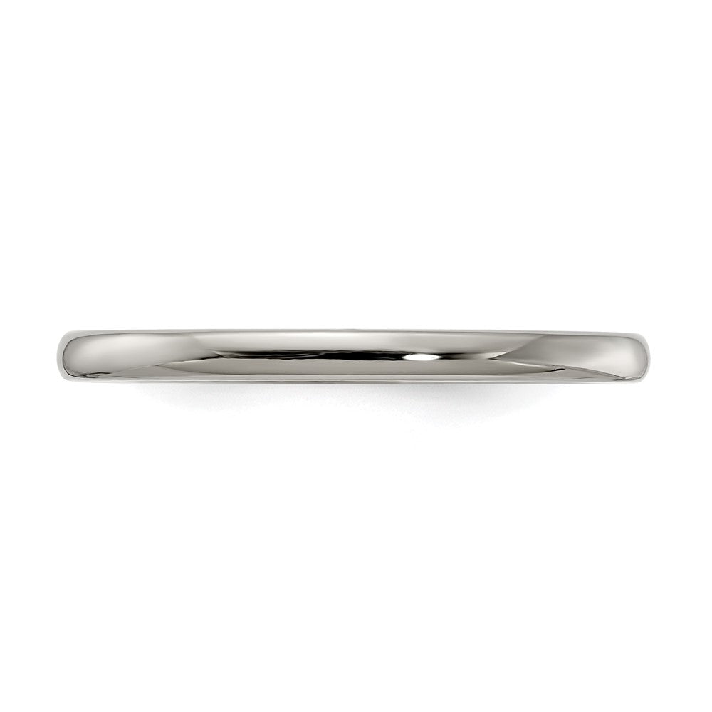 High-Quality Edward Mirell Polished Titanium Band - 2mm, Size 6, Affordable Price